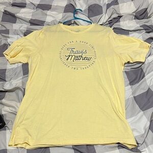 Travis Mathew Soft Yellow Tee with Logo